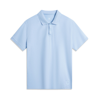 李宁夏季运动翻领T恤男