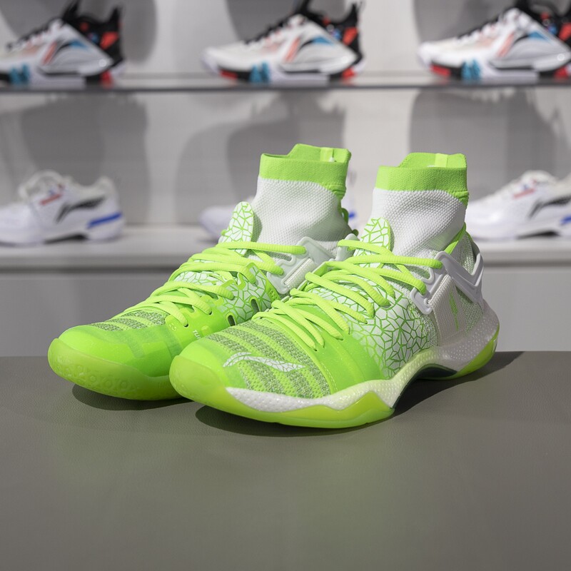 李宁羽毛球鞋咆哮ROAR男子高帮缓震支撑专业比赛鞋AYAQ011