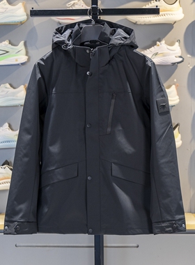 李宁运动风衣男子2025秋新款团购系列防泼水梭织连帽外套AFDVC63