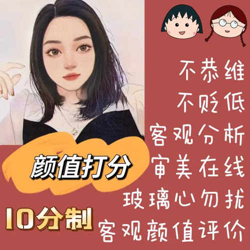 五官长相200字以上测颜值打分