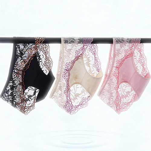 镂空性感平角青年时尚莱卡棉内裤