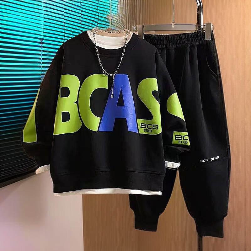 胖童装男童加肥加大卫衣套装春秋装宽松休闲中大童秋季长袖两件套,童装/婴儿装/亲子装,套装,淘宝优惠券,粉丝福利购,淘宝优惠卷