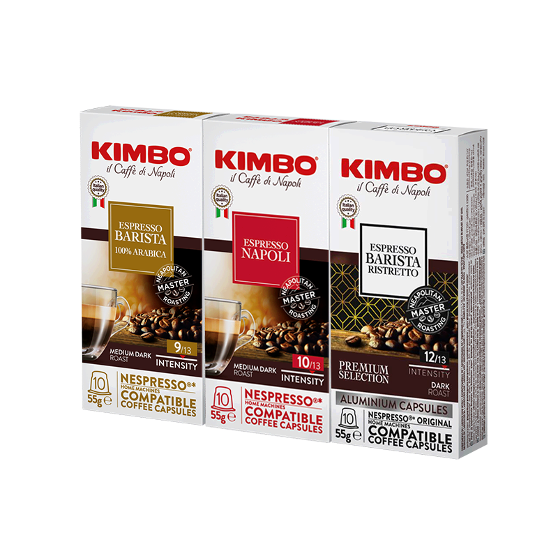 KIMBO意大利进口意式浓缩低因咖啡胶囊30粒 nespresso系统机适用