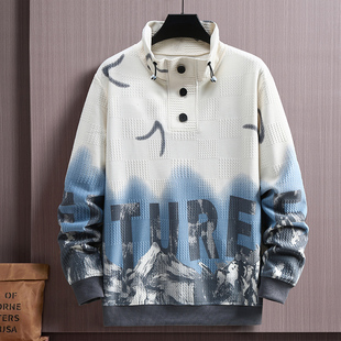 300斤大码春秋新款卫衣男学生宽松潮流青年休闲加肥加大外套上衣