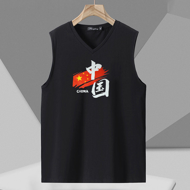 胖子纯棉加肥加大背心男无袖t恤健身潮篮球宽松肥佬运动胖人300斤