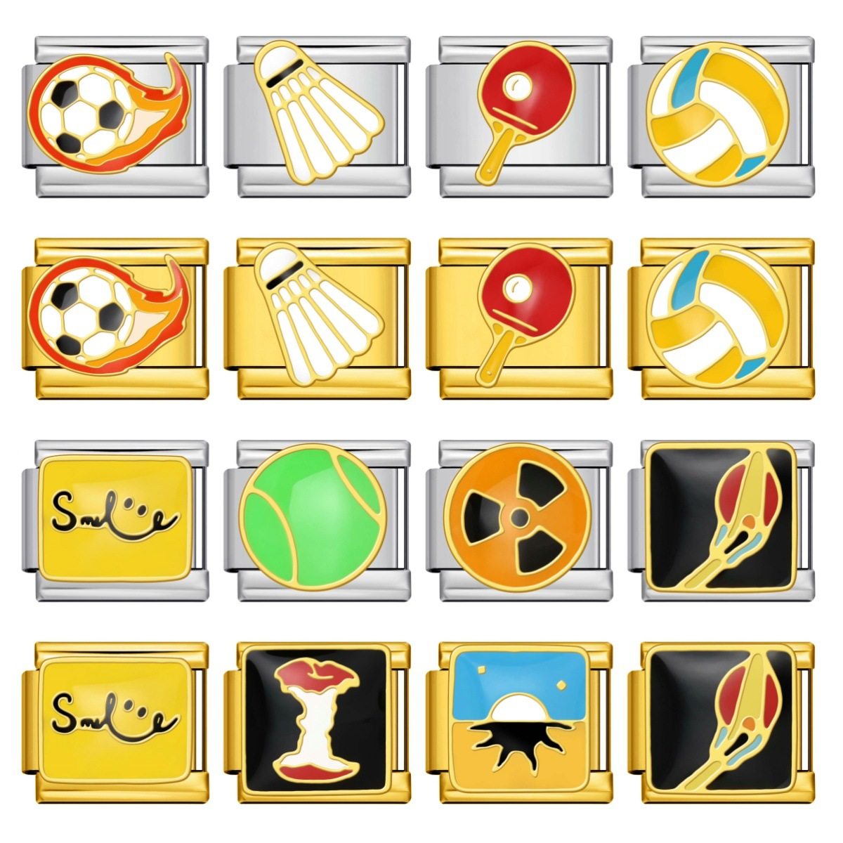 球类运动不锈钢模块手链diy拼接弹力表带小众饰品情侣闺蜜礼物 - NaNa饰品小店出品