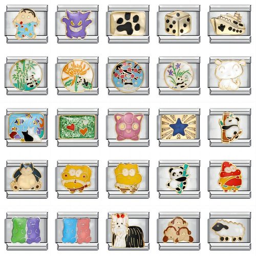 小动物卡通不锈钢镀模块手链