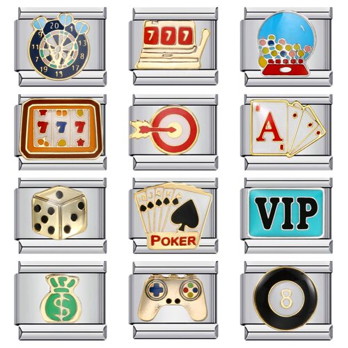 新款不锈钢意大利模块手链