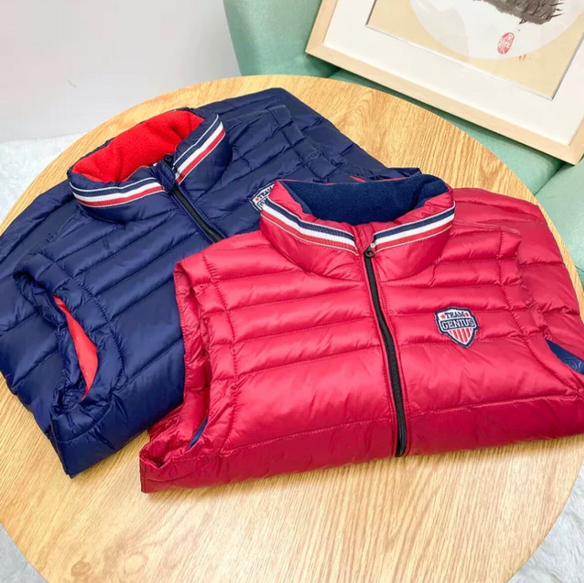 断码清货！！大童棉马甲男童女童洋气背心英伦风外穿 美国 3M棉