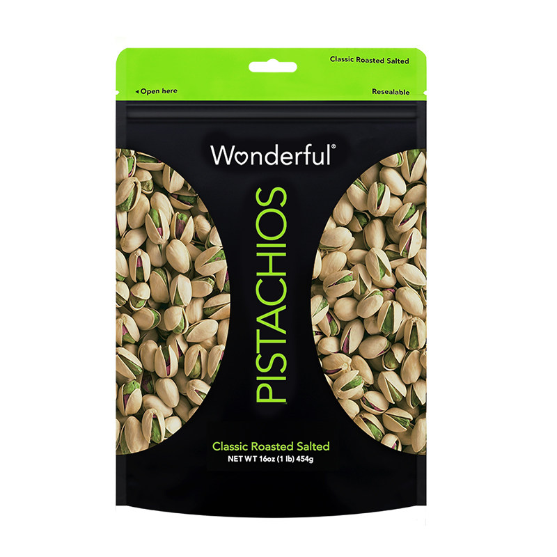 Wonderful万多福盐焗开心果散装坚果批发454g