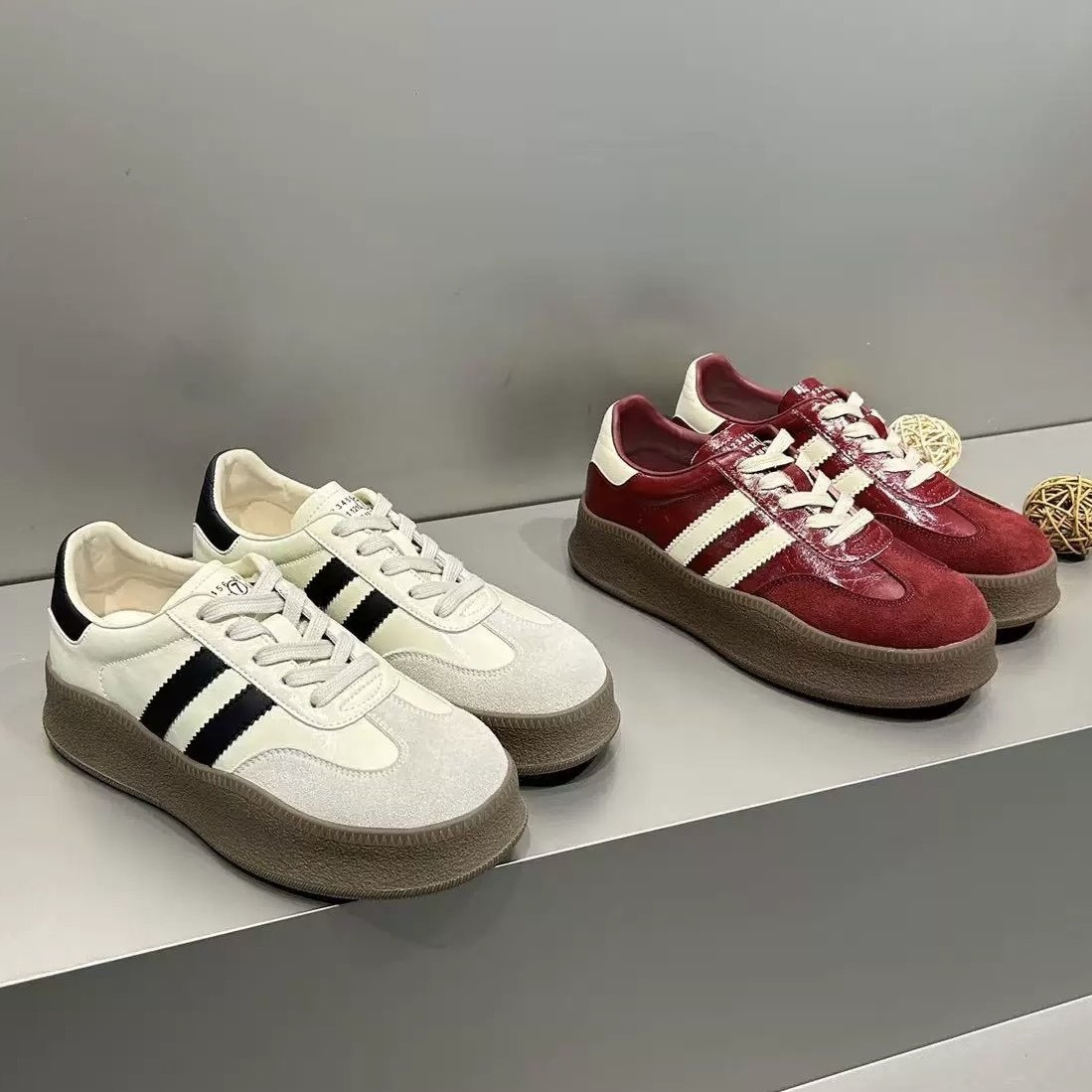 娜娜甄选2025新款女士板鞋德训*368-01,女鞋,德训鞋,淘宝优惠券,粉丝福利购,淘宝优惠卷