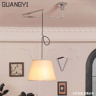 设计师餐厅可调节移动350°吊灯伸缩吧台包豪斯岛台圆桌摇臂吊灯