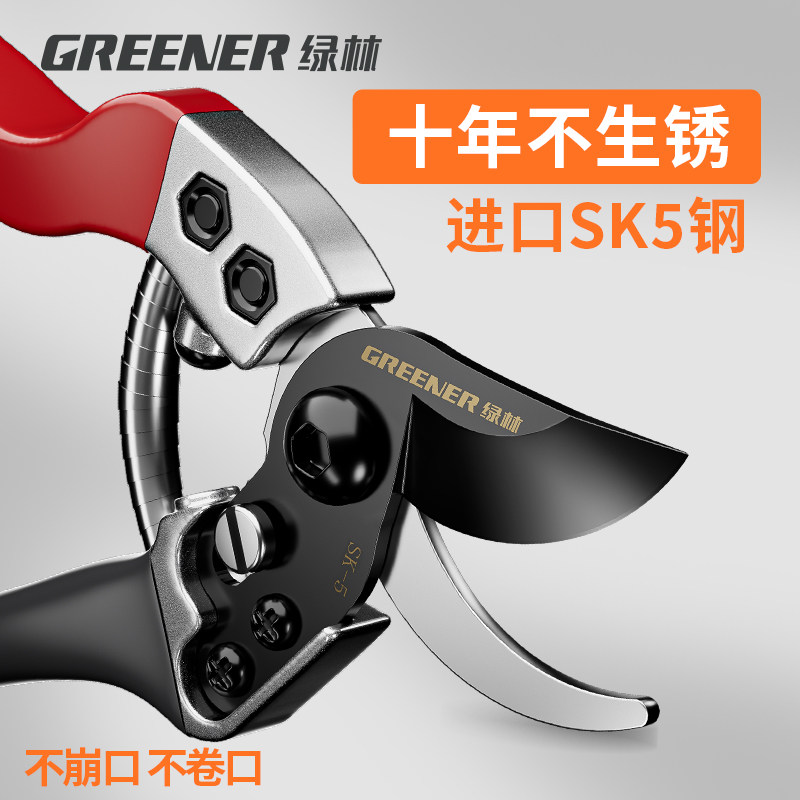 绿林日本原装进口果树剪修枝剪剪树枝专用剪刀果树园艺花剪枝剪_虎窝淘