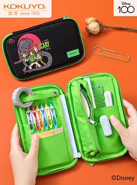日本kokuyo国誉I00周年笔袋PENCASE大容量包中包文具袋学生用文具
