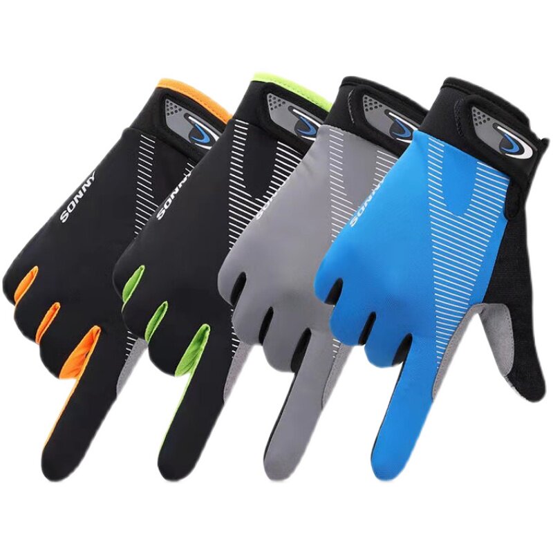 OUTDOOR DESERT HIKING FULL-FINGER GLOVES THIN TOUCH-SCREEN NON-SLIP SPORTS MOUNTAINEERING HALF-FINGER DRIVING RIDING TACTICAL BREATHABLE