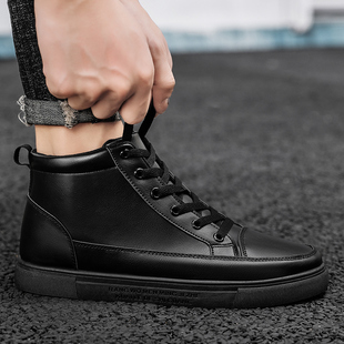 秋季10男孩潮鞋12男童帆布大童板鞋鞋子男13初中高中学生15岁布鞋