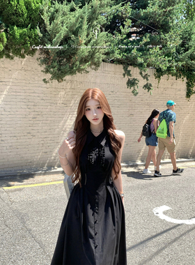 迟伞伞25/ss 海盐放映厅 jor*木耳边衬衫领蝴蝶结无袖连衣裙两色