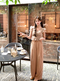 长裤 侘寂风阔腿裤 宽松显瘦小众设计师风 雾岛弥风 迟伞伞