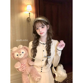 春两色入 西太后土星刺绣减龄针织上衣百褶裙套装 迟伞伞 初雪奶糕