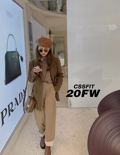 cssfit/FW 相信我 你真的需要一条驼色系的时髦卷边裤