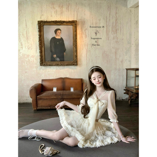 波点刺绣蝴蝶结衬衫 白檀风铃 五分袖 无袖 迟伞伞26 版