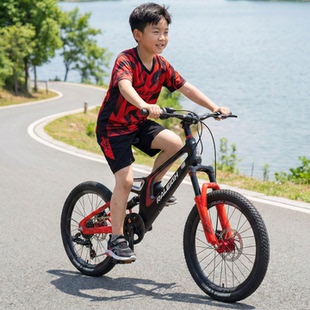英国兰令镁合金儿童自行车青少年软尾减震山地车舒适碟刹小骑士