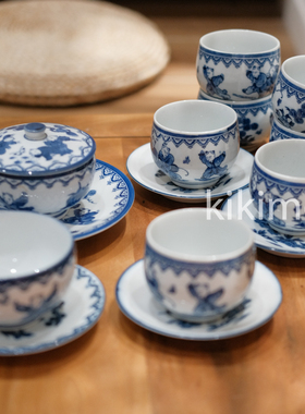 1430-4-7日本制婴戏茶杯