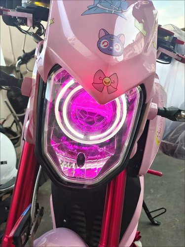 电摩小猴子m3改装led双光透镜