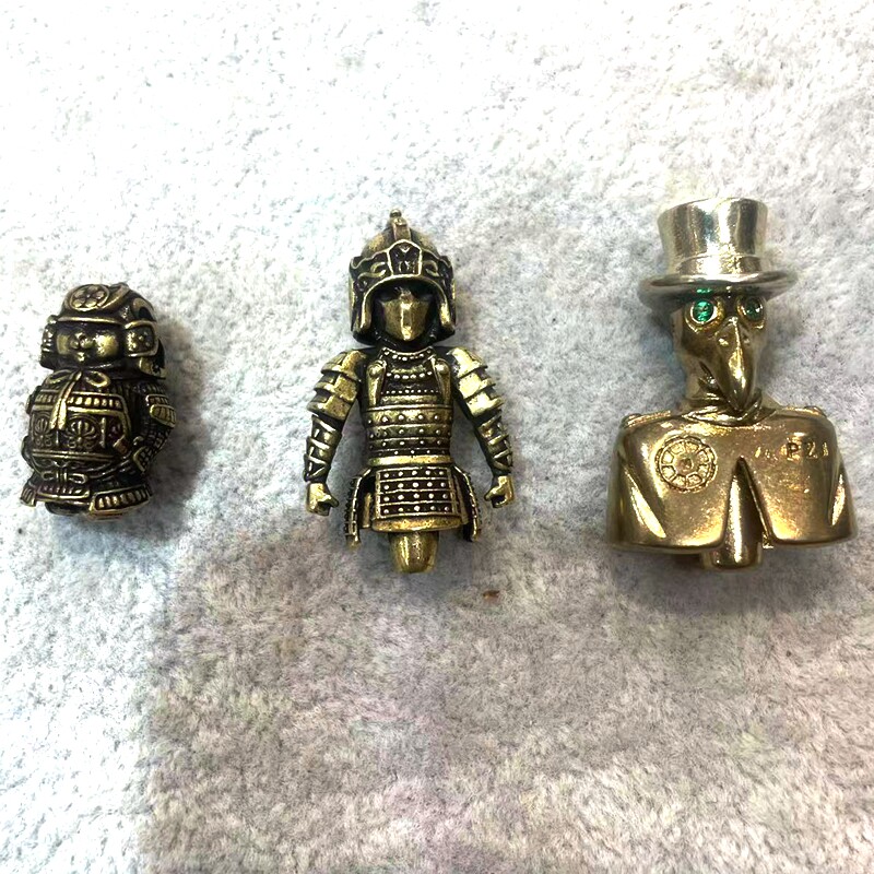 藏式文玩三通配件黄铜配饰手链项链佛珠三通佛塔子弟珠链接diy图片