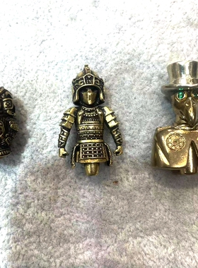 藏式文玩三通配件黄铜配饰手链项链佛珠三通佛塔子弟珠链接diy