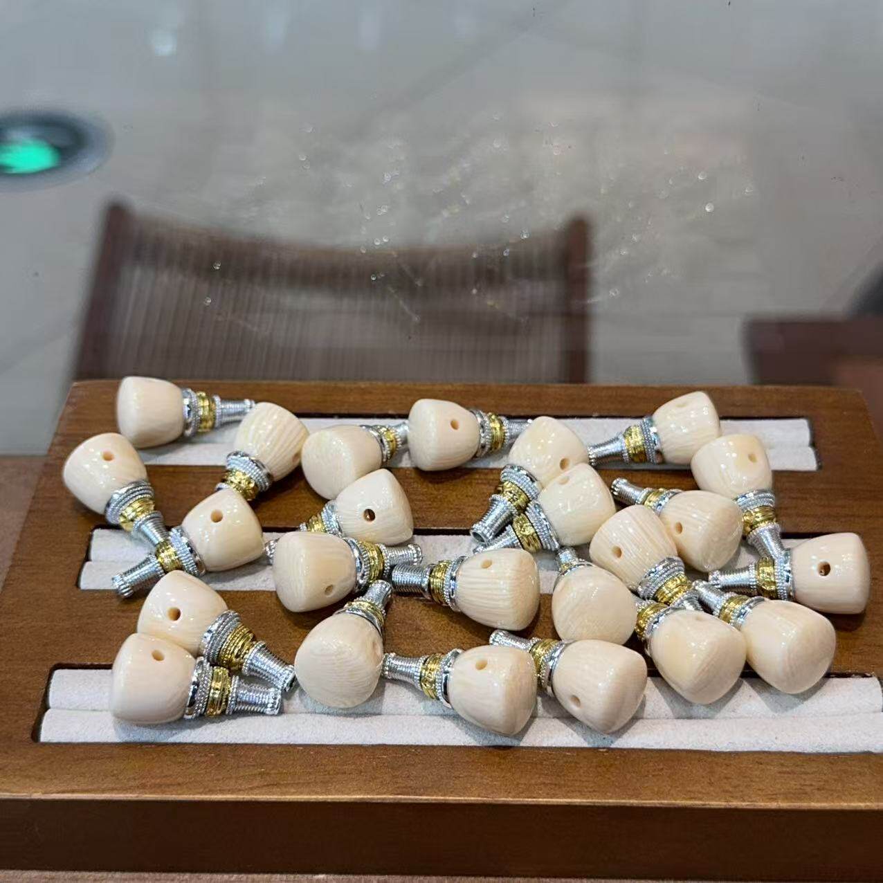 纯铜三通手工文玩时尚配饰佛珠串珠装饰挂件文玩配件