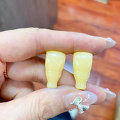 天然骆驼骨奶嘴三通佛头 diy佛珠配件 驼骨三通佛头配饰星月金刚