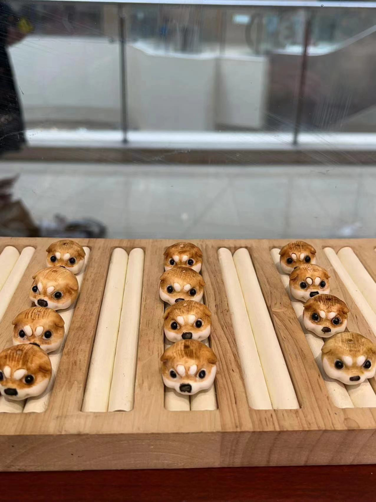 鹿角根付柴犬 小狗狗头配件配饰diy手链项链手工饰品串珠卡通礼物