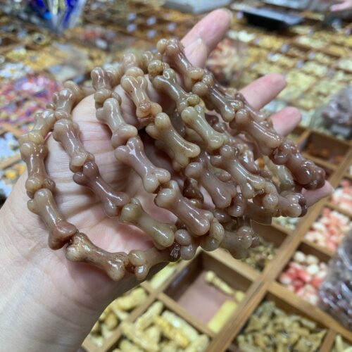 保真驼骨雕刻小骨头男款手链骨头文玩驼骨手串把玩手持收藏
