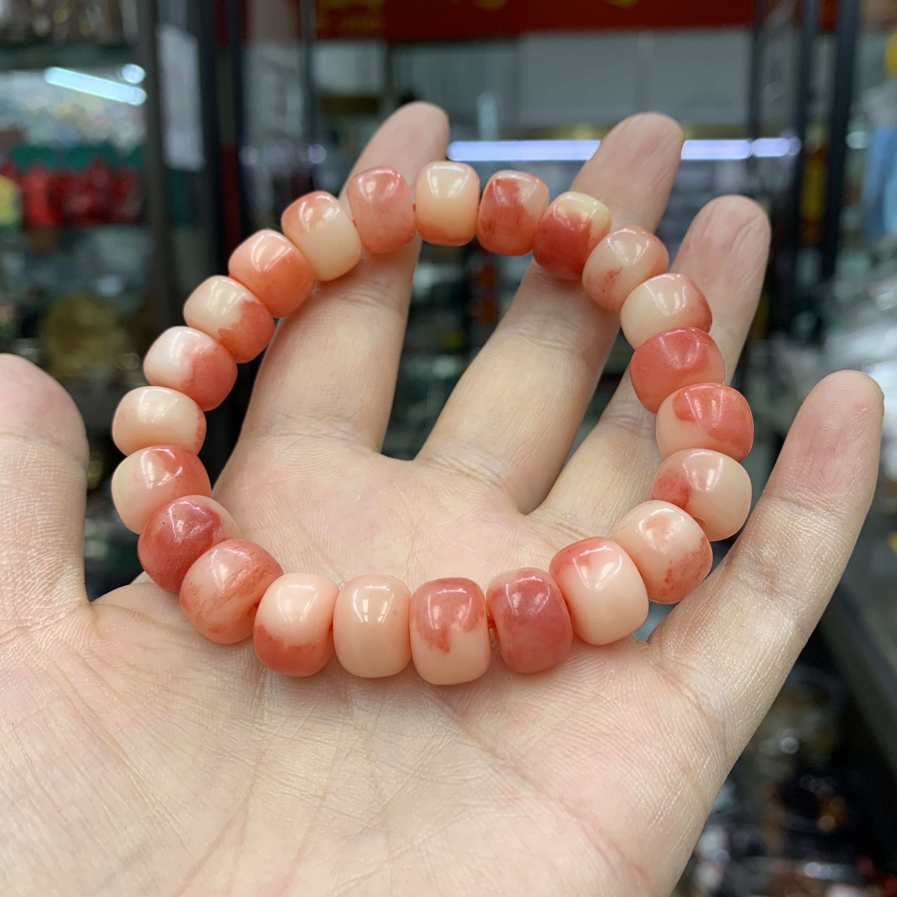 天然满血骆驼骨手串单珠老型桶珠手链佛珠骨头珠子散珠文玩配饰男