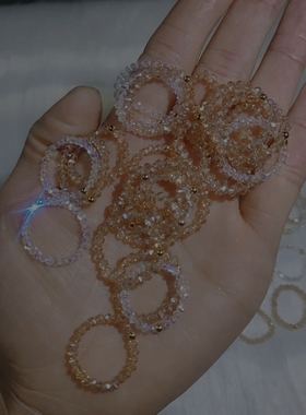 奥地利水晶戒指小众女礼物ins叠戴极细超闪指环尾戒