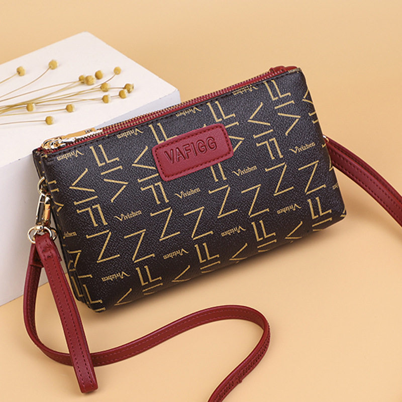 双层花纹单肩包女小包斜挎手机包女中老年妈妈买菜钱包女软手拿包,箱包皮具/热销女包/男包,手拿包,淘宝优惠券,粉丝福利购,淘宝优惠卷