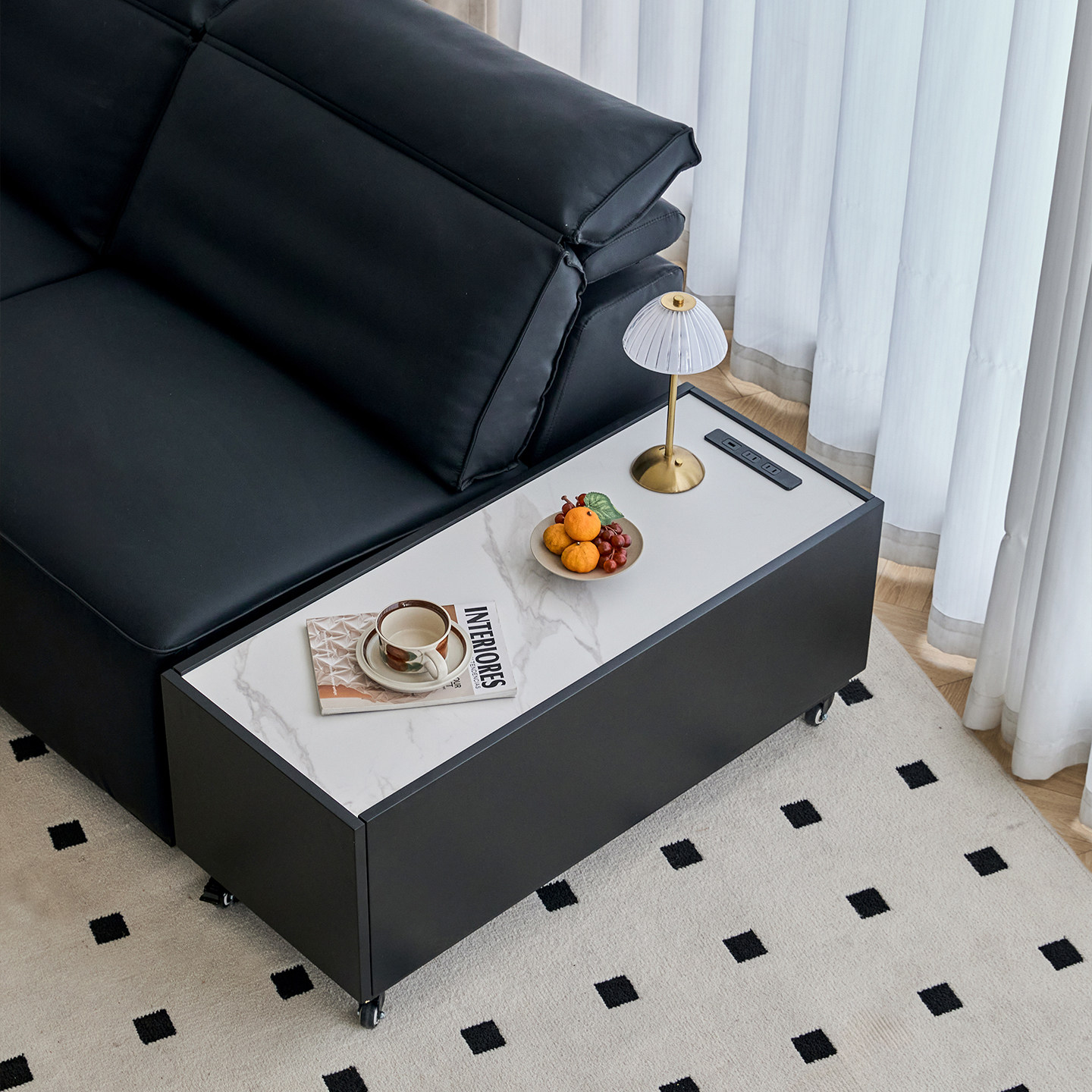 实木沙发边角几岩板客厅沙发中间夹缝柜旁边柜可移动茶几桌侧边柜,住宅家具,角几/边几,淘宝优惠券,粉丝福利购,淘宝优惠卷