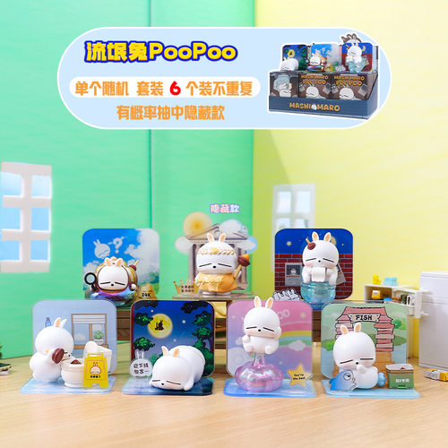 流氓兔盲盒创意搞怪手办桌面车载摆件可爱装饰卡通周边创意送礼
