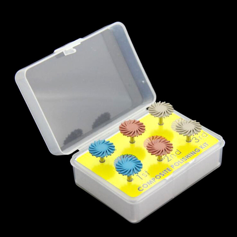 牙科橡胶金刚石叶轮 树脂抛光轮 义齿打磨抛光碟 慢速弯机用