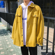 潮流ins男生2019新款 早秋装 牛仔宽松工装 港风春秋季 外套夹克韩版