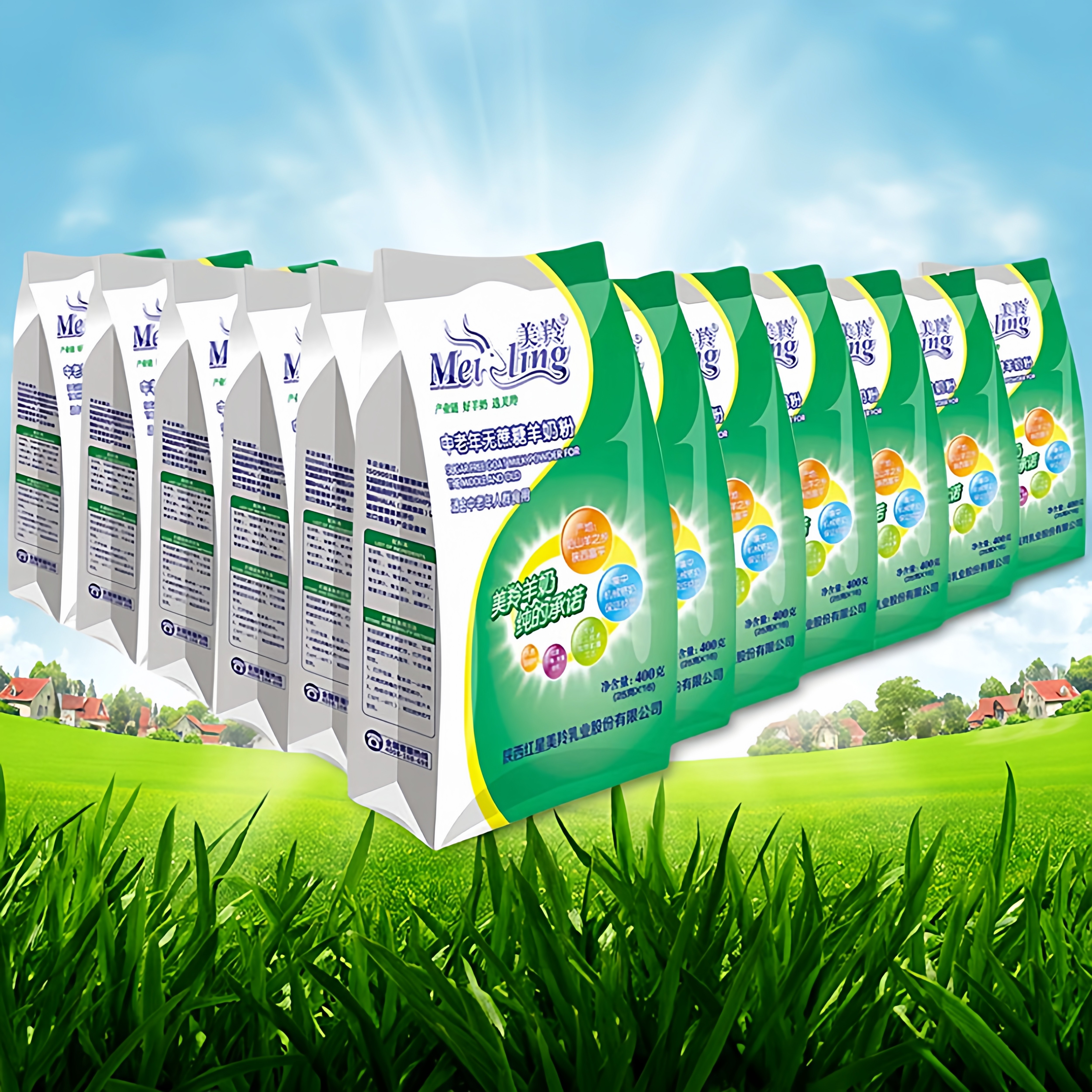 美羚羊奶粉整箱12袋成人中老年羊奶粉无蔗糖陕西红星乳业羊奶粉