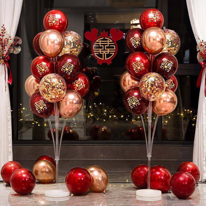 新款结地飘气球装饰创意浪漫礼房新婚房卧室婚桌飘立柱场景婚布置,节庆用品/礼品,气球,淘宝优惠券,粉丝福利购,淘宝优惠卷