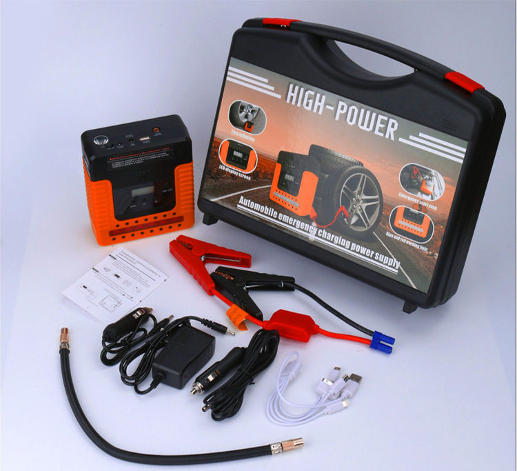 博览五车汽车应急启动电源电瓶充电器12V柴汽双启充气智能一体机