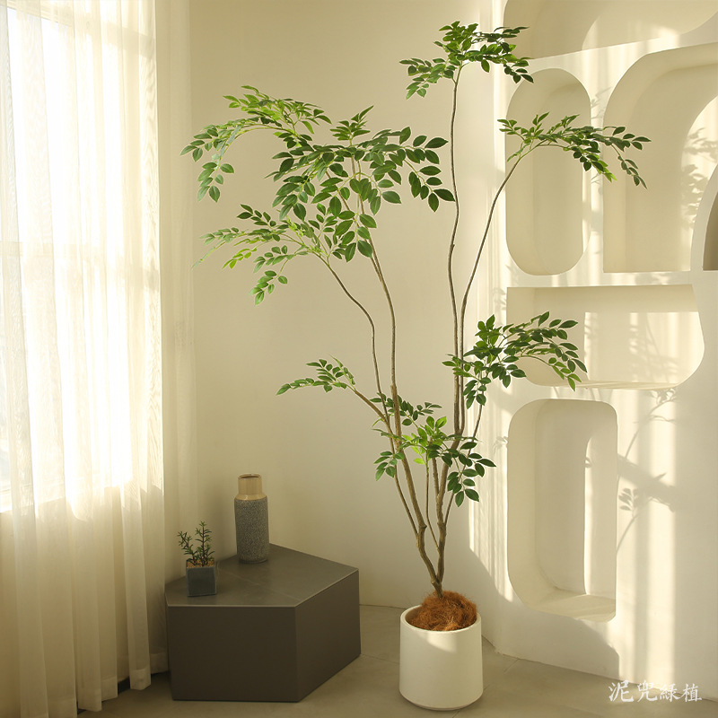 仿真绿植榆树大型盆栽客厅假树