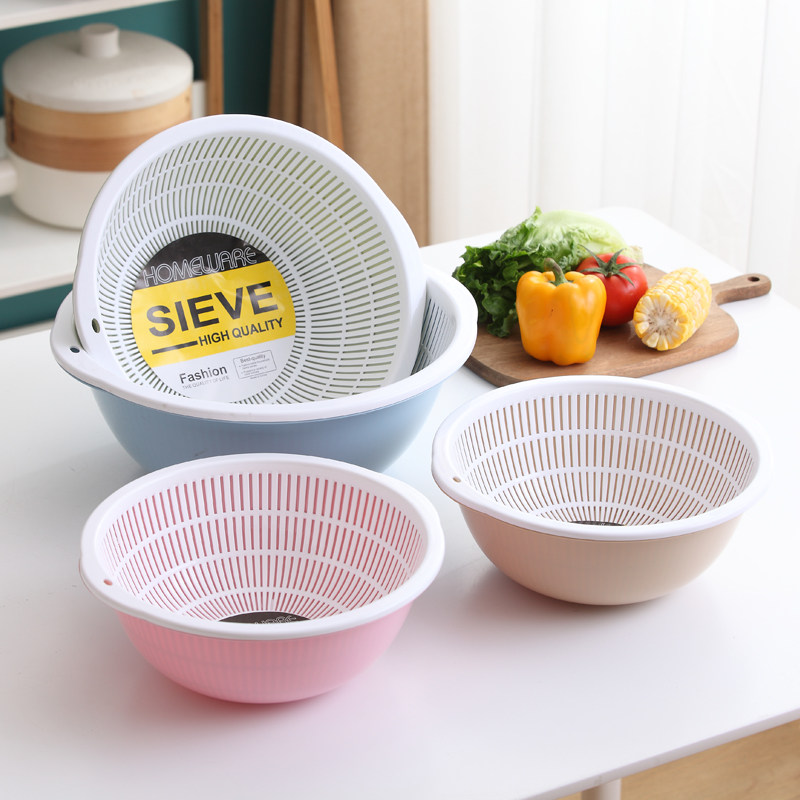 家用沥水篮洗菜盆双层厨房塑料水槽滤水洗水果洗菜篮子客厅水果盘,餐饮具,果盆/果盘/果篮,淘宝优惠券,粉丝福利购,淘宝优惠卷
