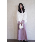 环保仿皮草女高级感白色毛毛外套 以安 贰羊设计 现货7折