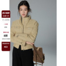 加厚立领羽绒服女冬小个子收腰外套 90白鸭绒短款 贰羊设计 亦禾