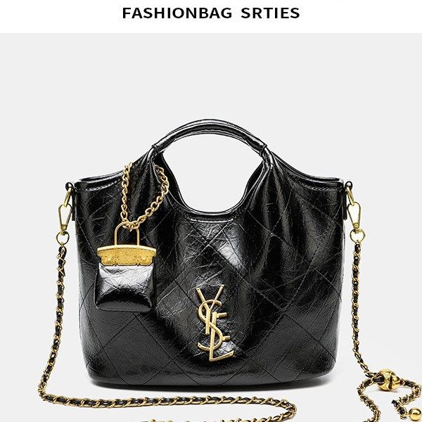 2025新款手提包女新款黑色软皮同款菱格内胆菜篮子链条单肩斜挎包,箱包皮具/热销女包/男包,托特包,淘宝优惠券,粉丝福利购,淘宝优惠卷