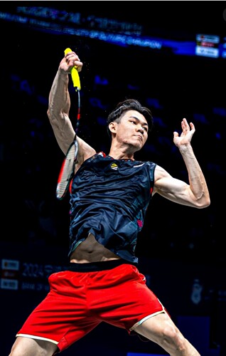 李梓嘉大赛款羽毛球服龙头同款无袖短袖男款速干运动训练团购定制
